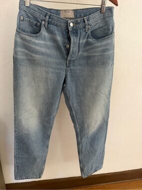 Everlane The Cheeky Jean Womens 30 Regular Light Wash High Rise Straight Leg